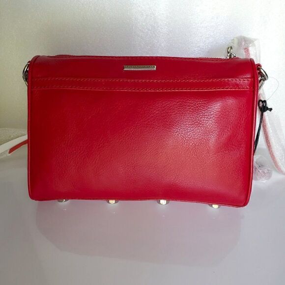 NWT REBECCA MINKOFF Mini M.A.C. Red Leather Crossbody Bag MSRP $195 - Picture 8 of 12